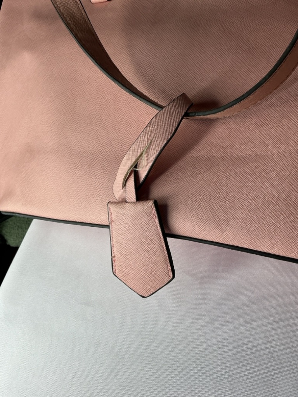 ⭐ Emma & Paige Blush Pink Large Tote Shoulder Bag Work Travel Purse - Picture 13 of 16